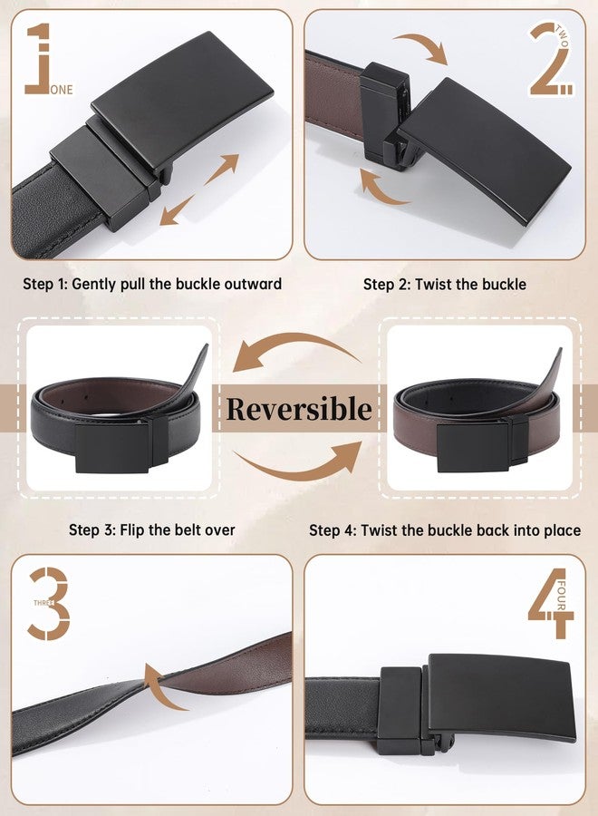 Kajeer Reversible Kids Belts for Boys, Durable PU Metal Buckle Leather Belt Toddler Youth Belt for School Uniform Casual (Black,Fit Waist: 17"-22") - Image 2