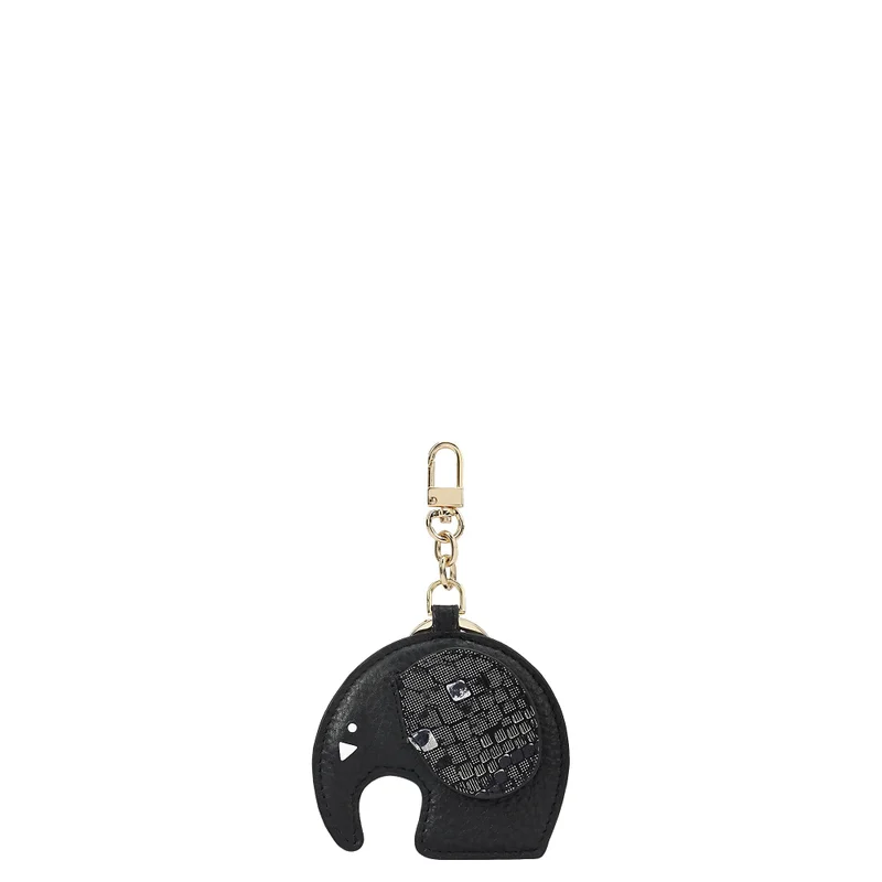 Da Milano black Wax Snake Leather Bag Hanging - Black  | Best Price UAE