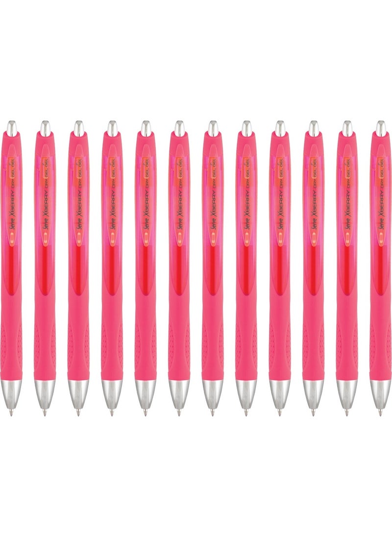 Serve 0.5 mm Xberry Gel Pen Pink Box of 12 