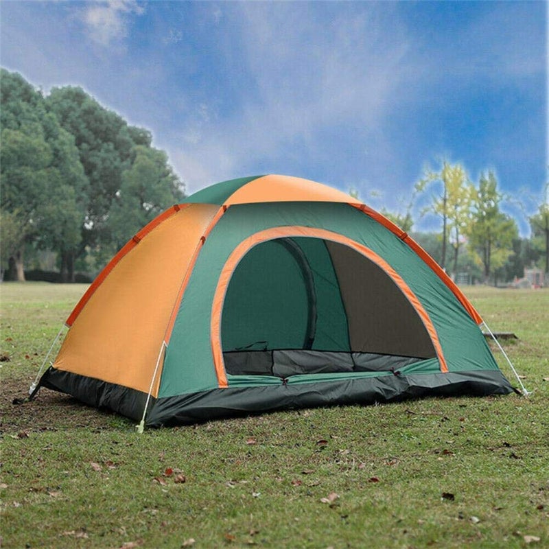 SUNBEET Tent 2 Person Family Camping Waterproof Weather Dome Polyester, Terylene Backpacking Tent with Floor Mat, (Multicolour) (2 Person) - Image 1