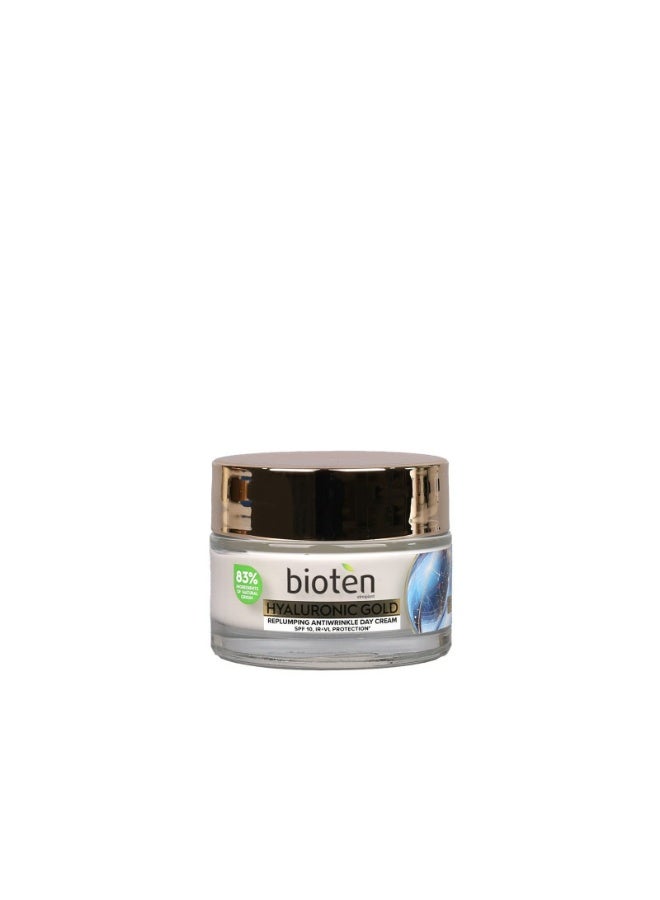 bioten Hyaluronic Gold Day Cream SPF10 50ml - Image 1