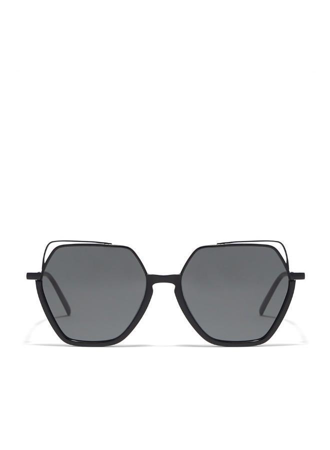 30 سندايز ٣٠ صنديز غرايس نظارة شمسية نسائية هندسية مع حماية من الأشعة فوق البنفسجية ٤٠٠ (أسود، رمادي) - Image 1