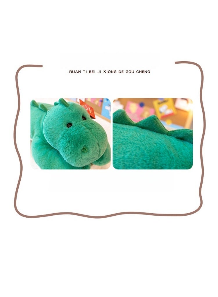 اورورا يمكن استخدام لعبة الديناصور المحشوة الخضراء من أورورا كوسادة نوم أو عناق، مما يجعلها هدية رائعة لأعياد الميلاد، أو عيد الحب، أو الهالوين للأصدقاء. - Image 3