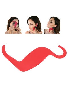 Sonew Stencil for Makeup Brushes Set Face Make‑Up Stencils Nose Eyebrow Cheekbone Contour Stencils for Various Face Shapes(red)  - Image 1