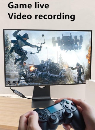 كرت التقاط الفيديو، 4K HDMI إلى USB-A/USB-C، آلة التقاط وتسجيل الفيديو والصوت عالية الدقة 1080P 60fps للمباريات والبث المباشر والمؤتمرات الفيديوية، متوافق مع Switch PS5 Xbox TV Stick iPadOS MacBook - view 4