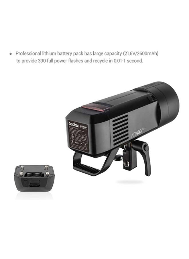 Godox - GODOX WB400P for AD400 Pro Battery Replacement, 2600mAh 21.6V Li-ion Battery Pack AD400Pro Flash Strobe Speedlite Speedlight - Image 1