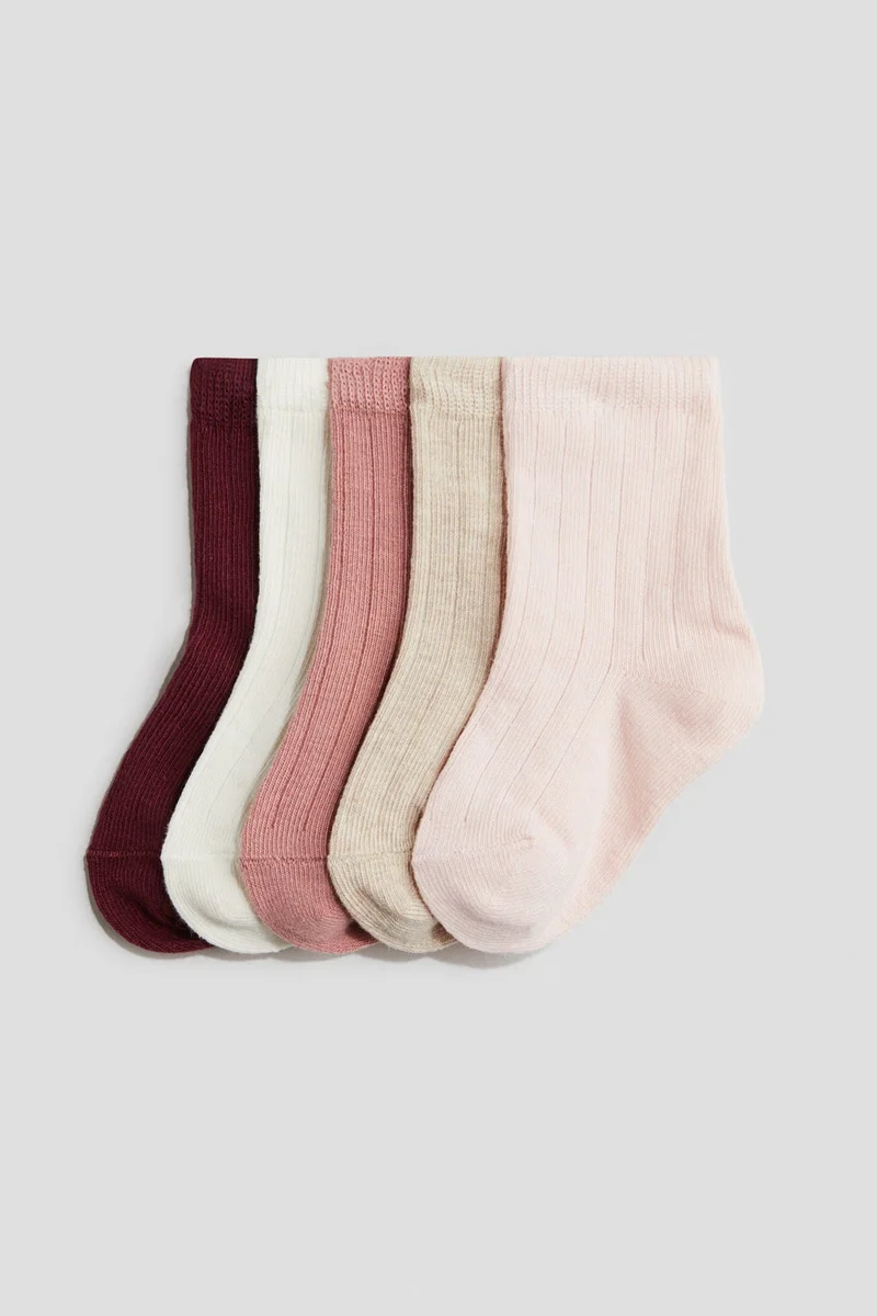 اتش اند ام جوارب محبوكة - عبوة من 5 قطع