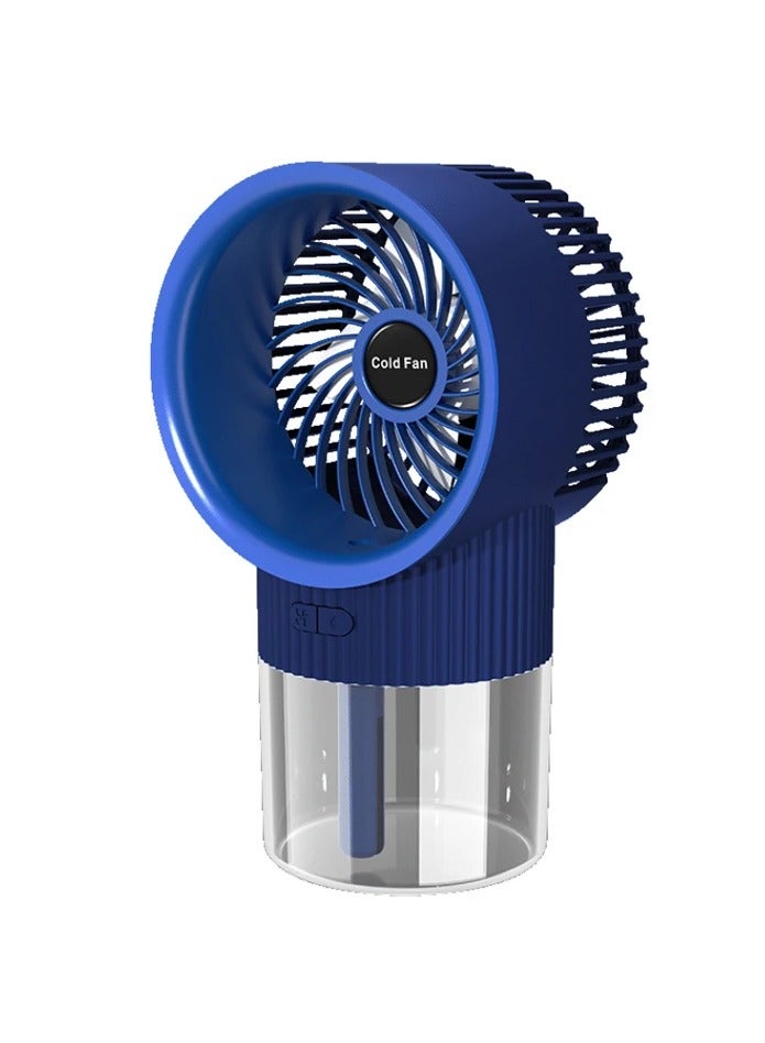 PROMASS Handheld Air cooler Portable Water Spray Mist Fan ice USB Rechargeable Mini Fan Cooling Air Conditioner Humidifier for Outdoor  - Image 1