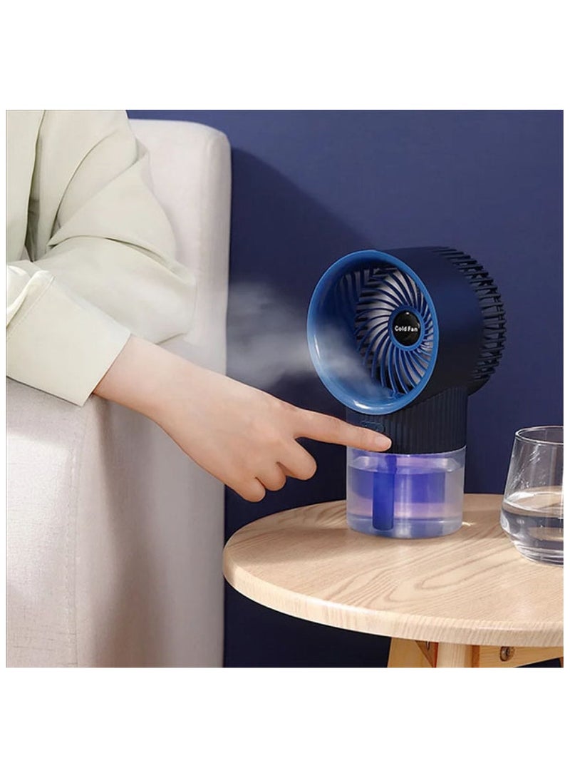 PROMASS Handheld Air cooler Portable Water Spray Mist Fan ice USB Rechargeable Mini Fan Cooling Air Conditioner Humidifier for Outdoor  - Image 3
