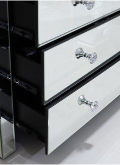 VANITY LIVING Vanity Living Chest of Drawers, 5-Drawer Palma Mirror Design, Stylish Storage Unit  - Image 2