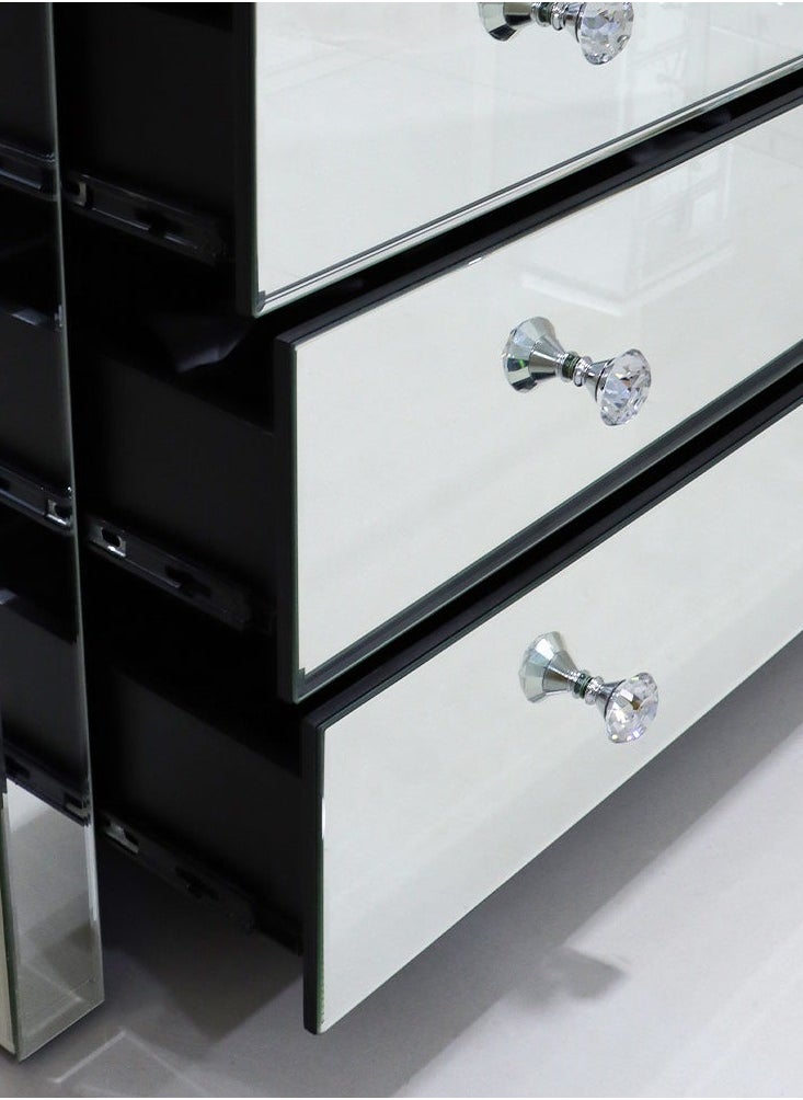 VANITY LIVING Vanity Living Chest of Drawers, 5-Drawer Palma Mirror Design, Stylish Storage Unit  - Image 2