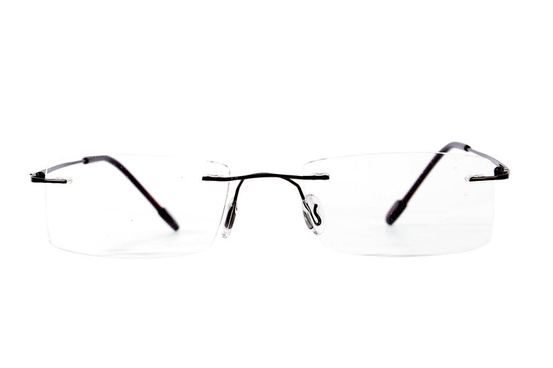 Redex Titanium Glasses Frame, Rimless Frameless Optical Eyewear Eyeglasses for Men and Women - Image 1