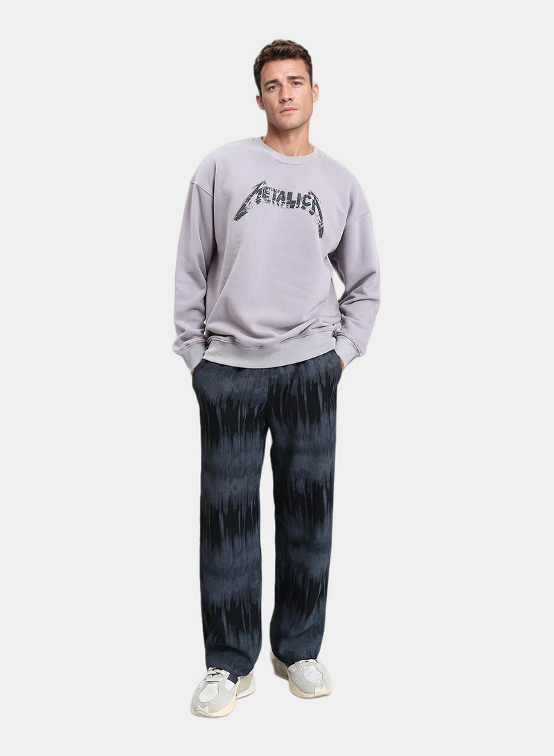 RAVIN Men Metallic Printed Slip On Sweatshirt - Image 4