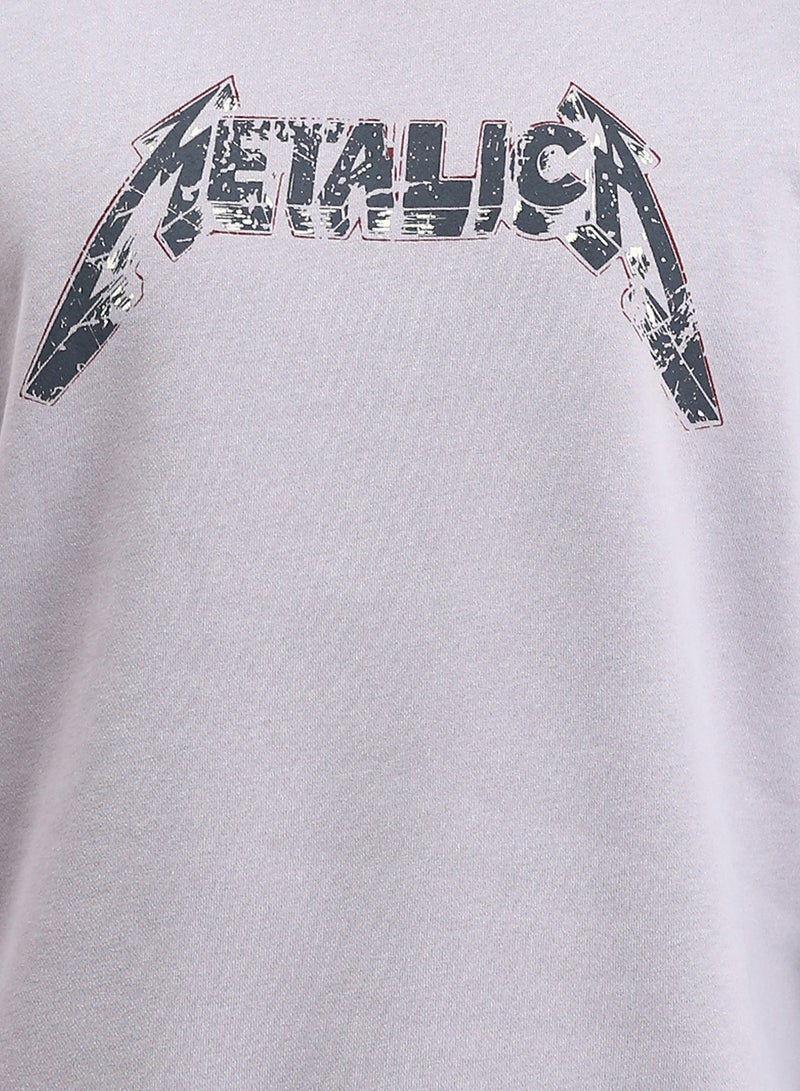 RAVIN Men Metallic Printed Slip On Sweatshirt - Image 3