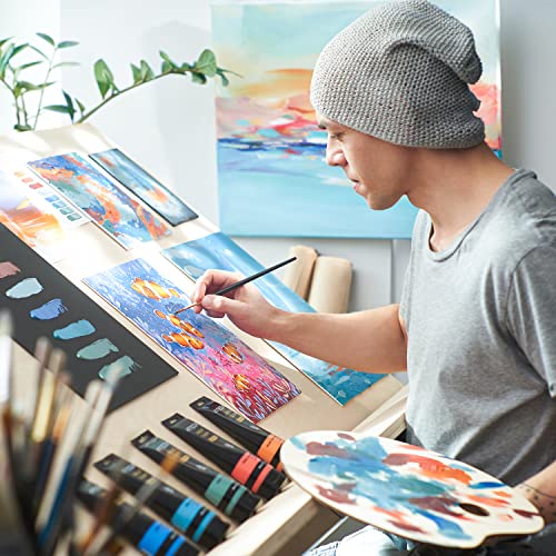 ARTEZA Canvas Boards for Painting, 5 x 7 Inches, Pack of 14, Blank White Small Canvas Panels for Acrylic, Oil and Gouache Painting - Image 5