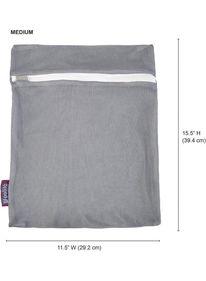 Woolite Laundry 360 4 Pack Active wear Wash Bag Set  Set includes 2 Large Bags and 2 Medium Bags  Protect Clothing  Laundry Accessories  Assorted Colors - Image 2