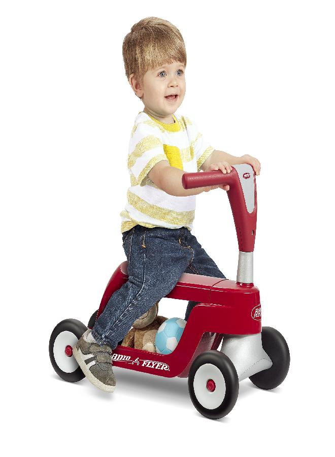 Radio Flyer Scoot 2 Scooter, Toddler Scooter or Ride On, For Ages 1-4, Red Ride On Toy - Image 4