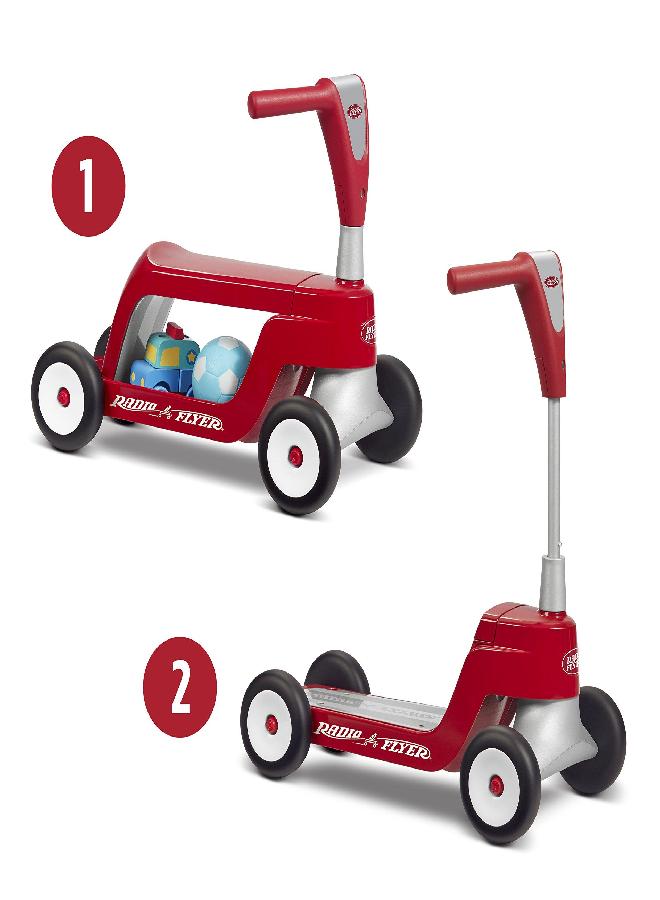Radio Flyer Scoot 2 Scooter, Toddler Scooter or Ride On, For Ages 1-4, Red Ride On Toy - Image 5