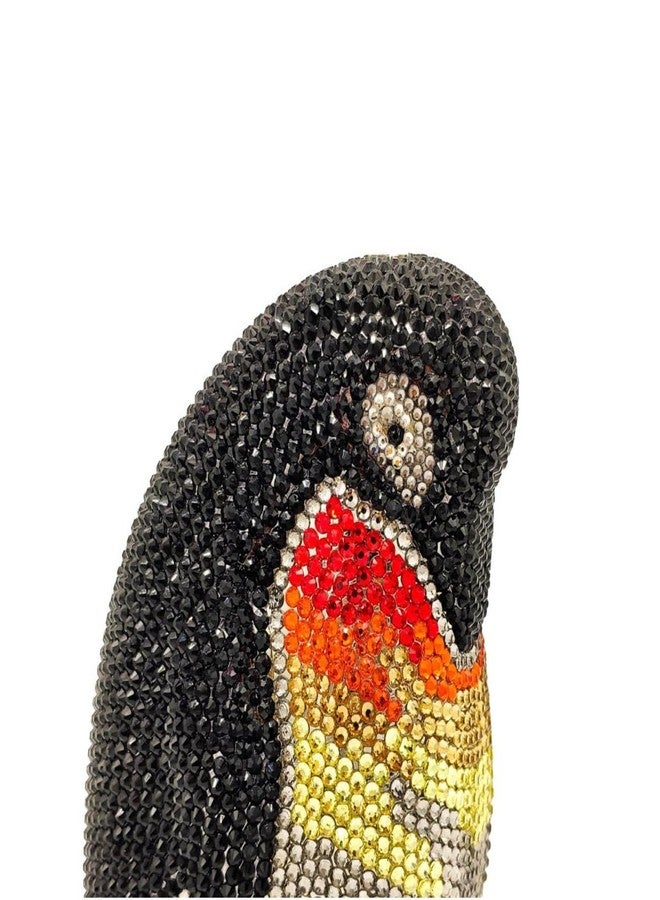 GSYPS Rhinestone Penguin Evening Bags Sparkle Crystal Clutch Bling Animal Purse Lovely Party Wedding Handbag Black - Image 4