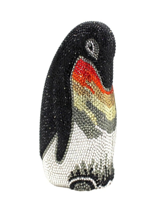 GSYPS Rhinestone Penguin Evening Bags Sparkle Crystal Clutch Bling Animal Purse Lovely Party Wedding Handbag Black - Image 1