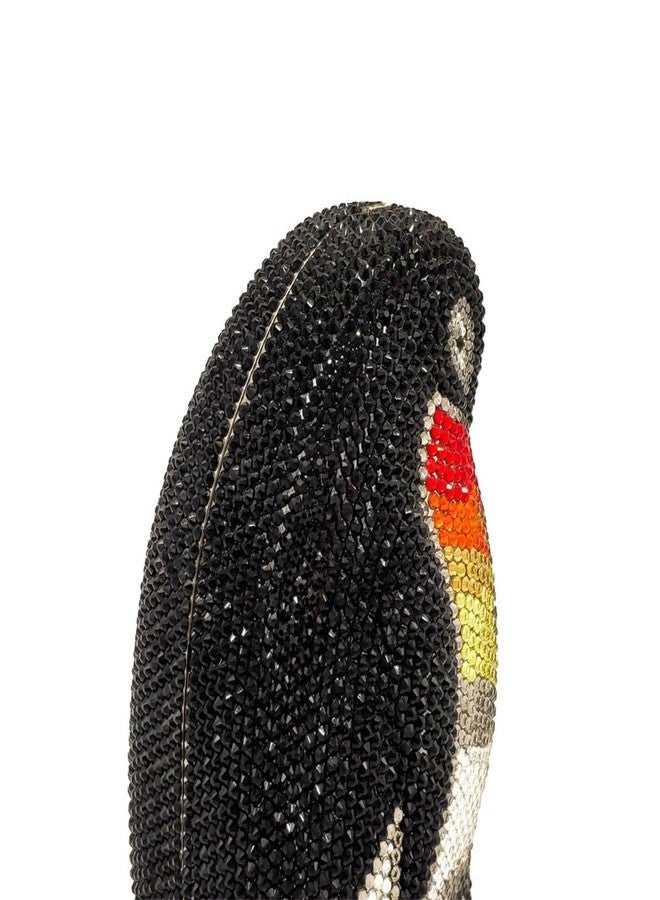 GSYPS Rhinestone Penguin Evening Bags Sparkle Crystal Clutch Bling Animal Purse Lovely Party Wedding Handbag Black - Image 5