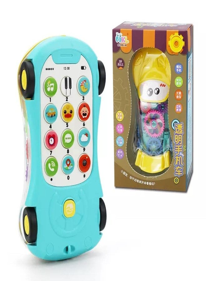 plutofit New Early Childhood Education Music Simulation Mini Transparent Mobile Phone Car Toy for Boy and Girl Gift - Image 5