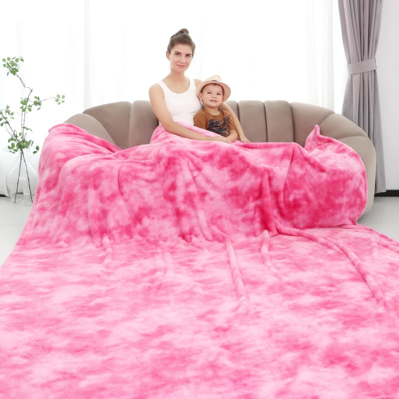 obinsm Fleece Throw Blanket Cozy Soft Lightweight Throw Blankets Warm Plush Pink Fall Blankets and Throws Couch Sofa Bed Camping Travel Picnic Outdoor Blanket Bedding Kid Baby Boys Girls Adults - Image 1