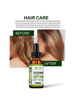 ECO Jojoba Carrier Oil  60ml，100% Pure & Natural Jojoba Oil for Hair，Face， Body & Nails, Moisturize Skin & Helps Fight Acne，Jojoba Oil Organic Cold Pressed Unrefined(60ml)  - Image 4