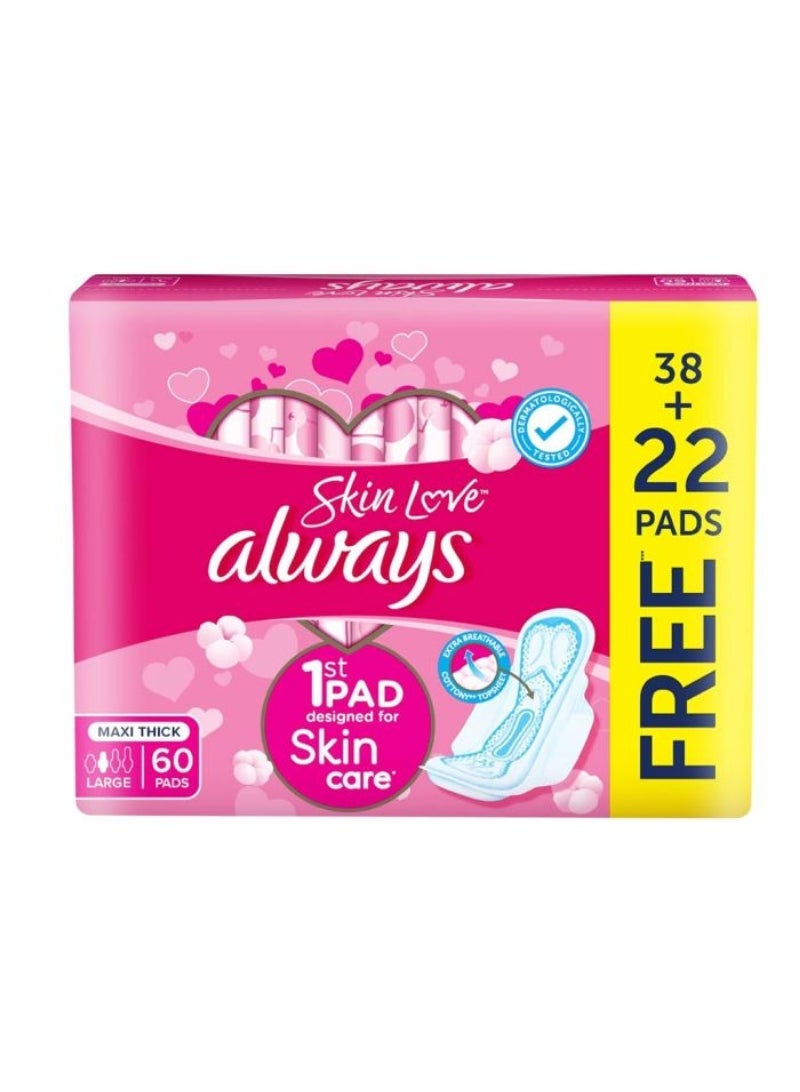 Always Maxi Thick Skin Care Sanitary Pad Ultimate Leak Protection