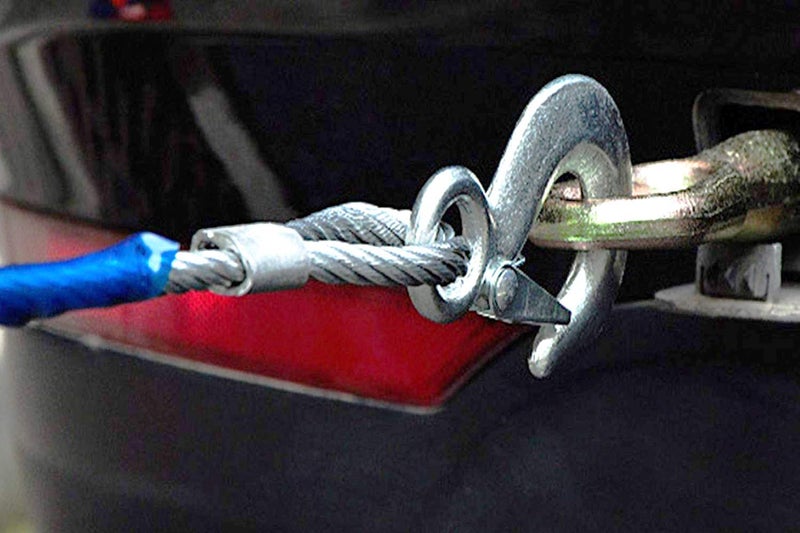 GNEY 5 TON Wire Tow Rope, Winch Cable with Hook, Durable Synthetic Winch Line Cable Rope with Blue Sleeve for Truck Boat Offroad Auto PartsTow Rope for Cars (Color :(Blue), 10mm x 4 m) - Image 4