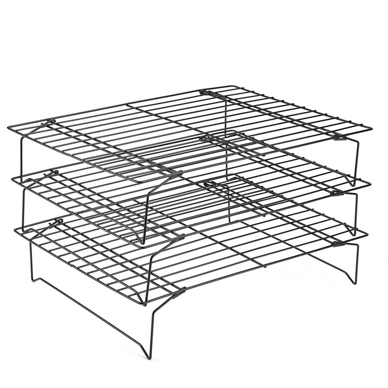 Carbon Steel Cooling Rack Nonstick Cooking Grill Tray For Biscuit / Cake / Bread - Image 1