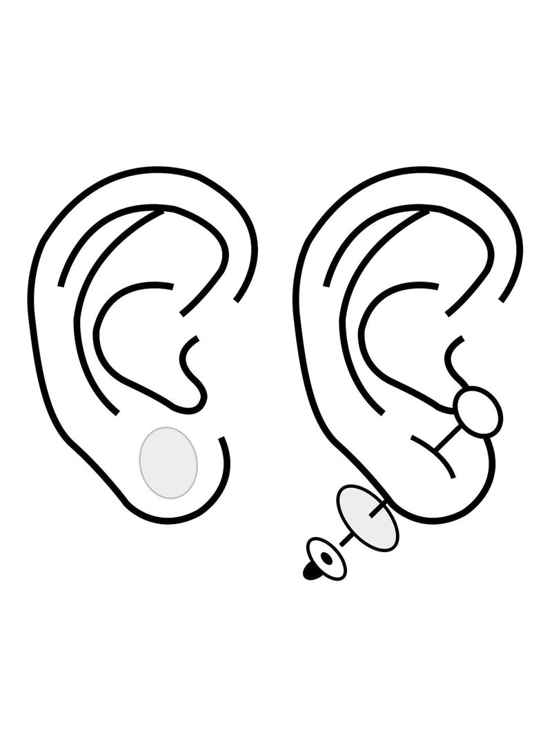 SYOSI 300Pieces Ear Patches Earring Protectors Lobe Support Heavy Earrings Stabilizers Large Lift for Long Time Wearing - Image 4