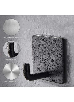 MVAQKLM  12 Pieces Wall Hooks, Coat Hooks 304 Stainless Steel Waterproof Hooks Hat Rack Robe Hook Decorative Hooks Single Organizer for Bathroom, Kitchen, Hanging, Coat Robe, Towel, Key  - Image 3