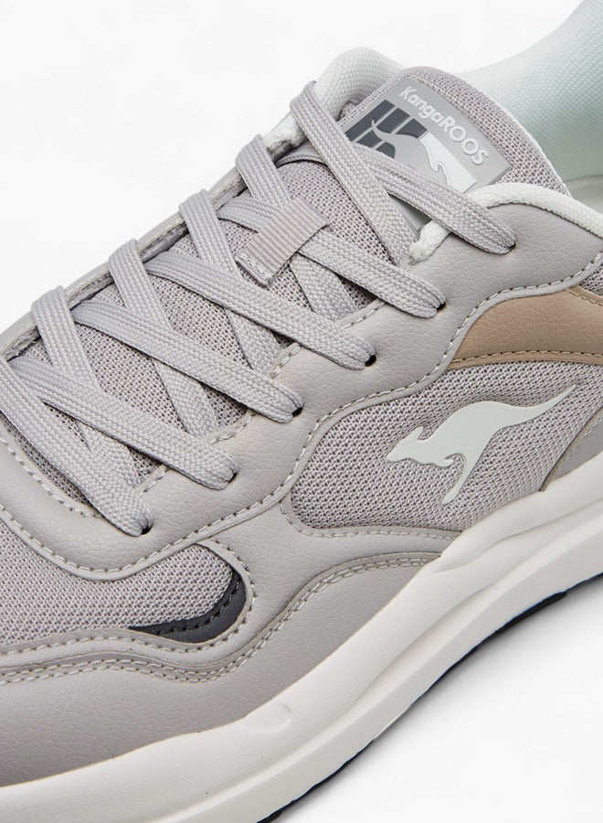 أحذية رياضية رجالية بألواح وإغلاق برباط