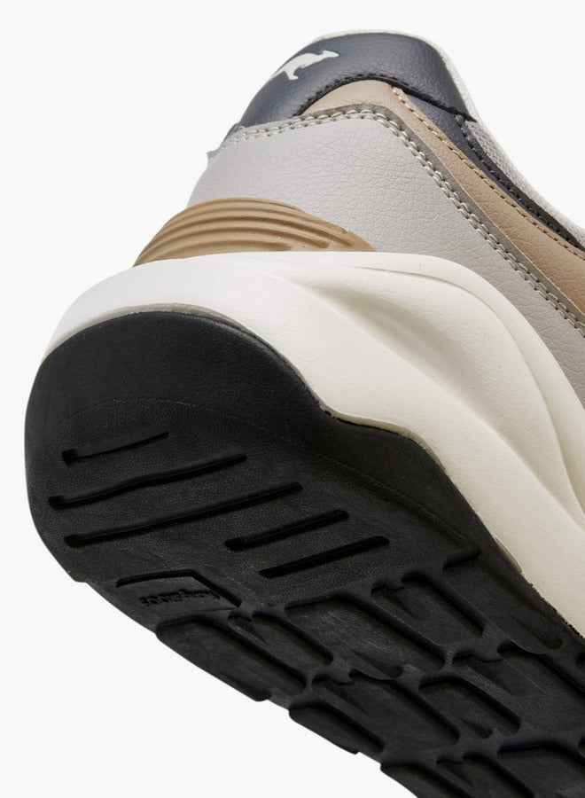 أحذية رياضية رجالية بألواح وإغلاق برباط