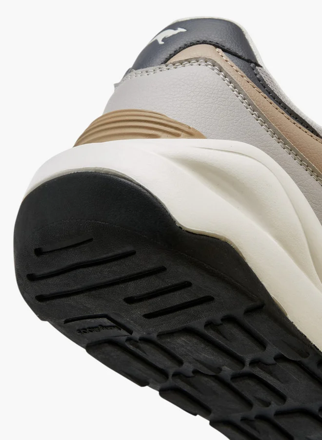kangaROOS Men's Panelled Sports Shoes with Lace-Up Closure