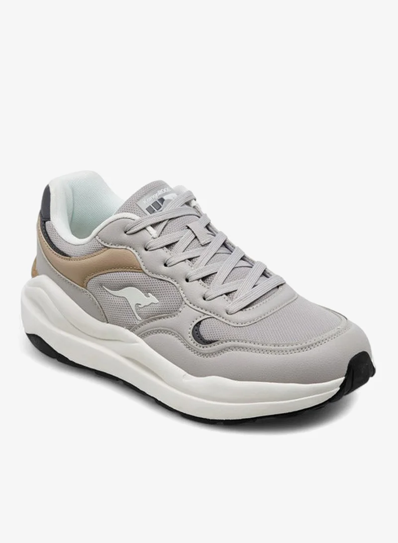kangaROOS Men's Panelled Sports Shoes with Lace-Up Closure