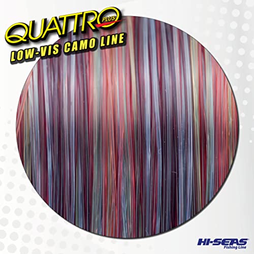 Hi-Seas Quattro Monofilament Line, 12 lb / 5.4 kg Test, .014 in / 0.35 mm Dia, 4-Color Camo, 4000 yd / 3658 m - Image 3