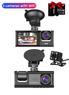 FPC IPS Screen 1080P Full HD Dash Cam, Night Vision Car DVR, Vehicle Black Box Recorder, Car Accessories with Sensor Parking Monitor Loop Recording  - Image 1