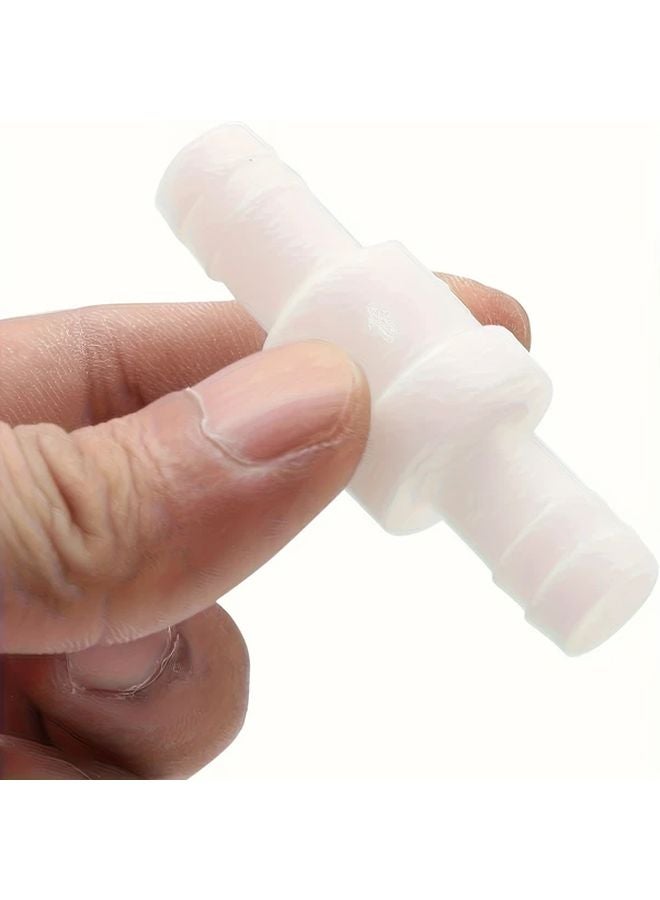 Upgraded 2pcs White 1 2 Inch One Way Check Valve Odor Proof Plastic Fuel Water Pump Air Stop Valve - Image 4