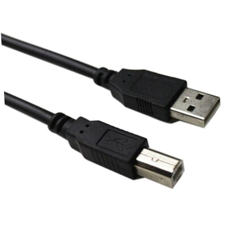 ثابت ومنقول كابل هومويويو للطابعات USB 2.0 بطول 1.5 متر، أسود، من نوع أيه ماجنول إلى نوع بي ماجنول مغلق ومفتوح بناء بسيط مطور مواد خفيفة مطورة تركيب عالمي بسيط معدن معالج ضد الصدأ - Image 1