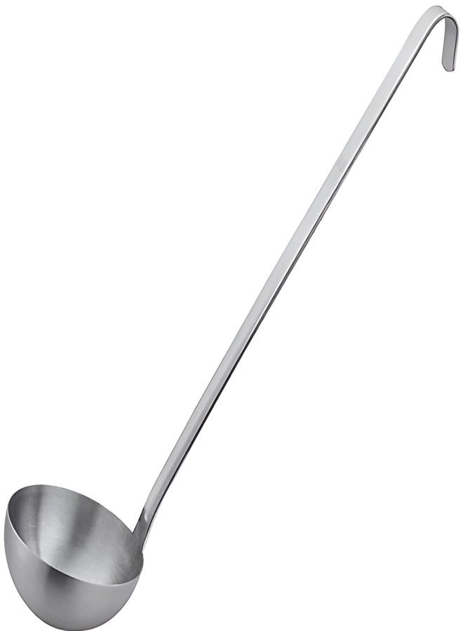 Vollum 1-Piece Ladle Heavy Duty Thick Stainless Steel - 6 Ounce (3.6" Bowl Diameter, 12.1" Handle Length) - Image 1