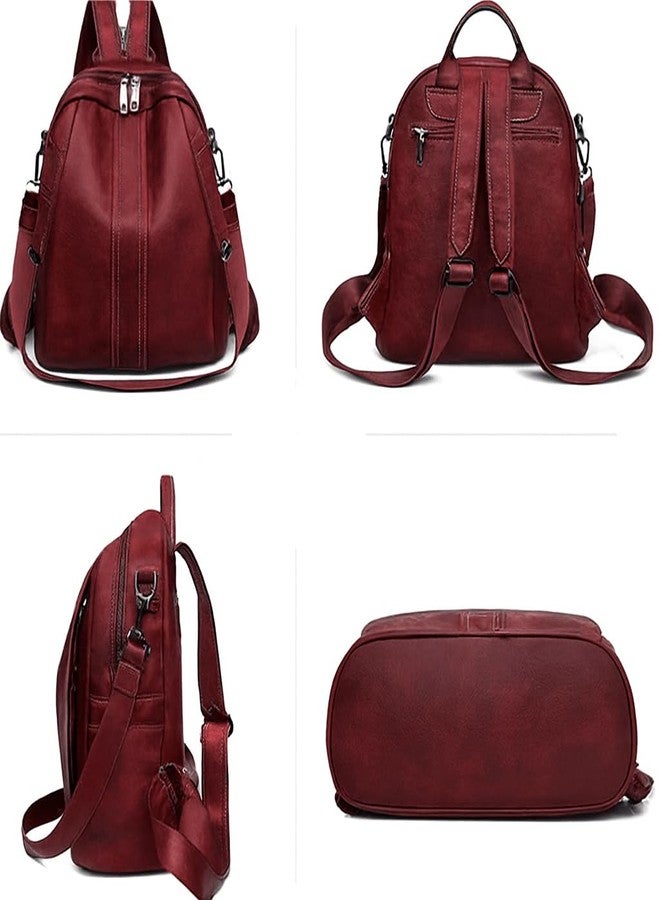 MUCHOVA Stylish Women Backpack | Lightweight Casual College Backpack | Spacious Multi-Pocket Backpack for Office Travel & College (Marron) - Image 5