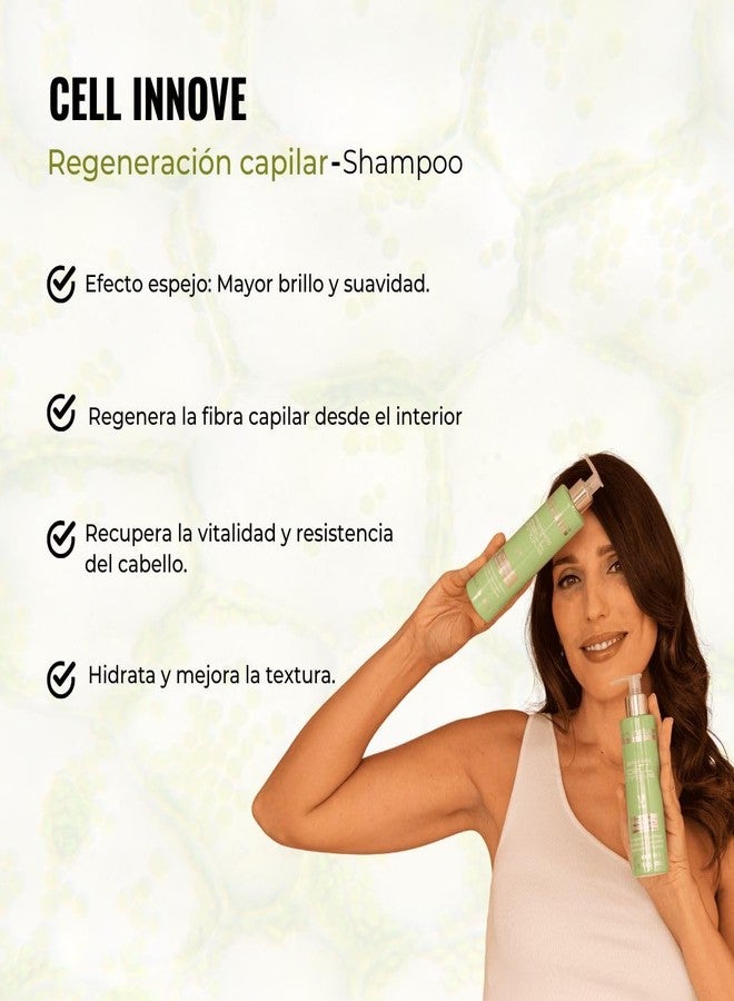 abril et nature - Cell Innove - Professional Hair Shampoo - Youthful, Healthy, and Shiny Appearance - Hair Treatment with Plant Stem Cells - Regenerates and Rejuvenates the Hair Fiber - 1000 ml - Image 3