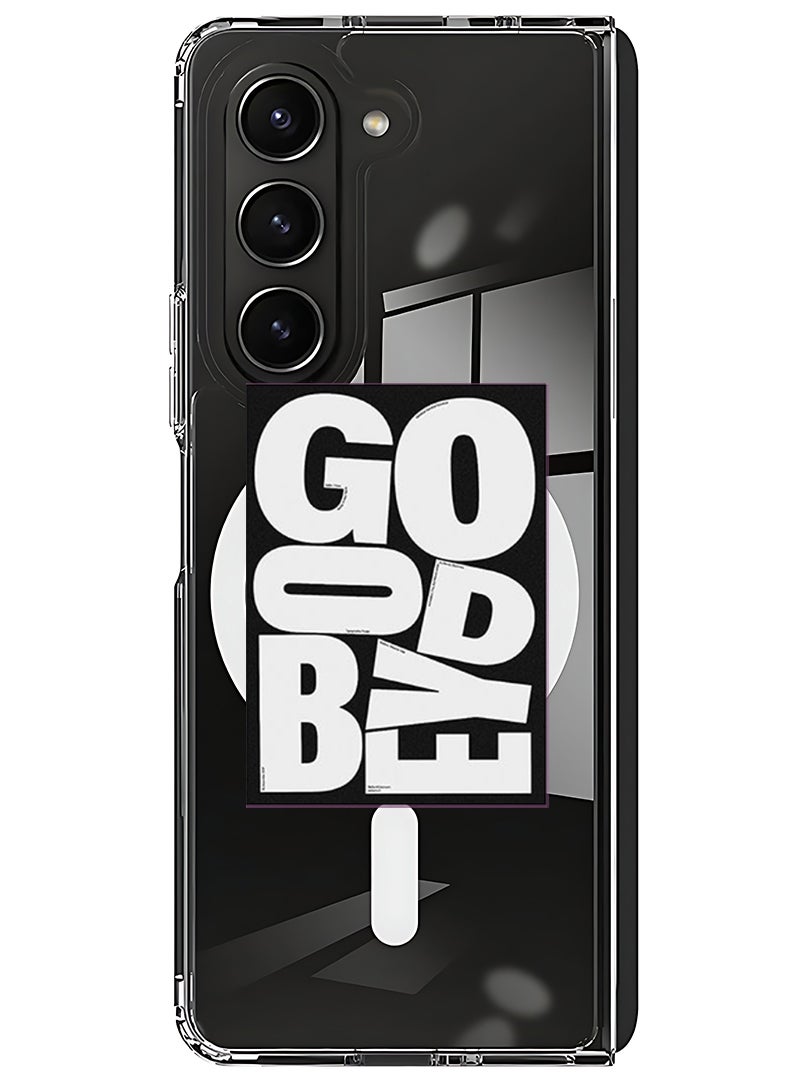 Theodor Magnetic Case for Samsung Galaxy Z Fold 6 Compatible with MagSafe Wireless Charging, Shockproof Phone Bumper Cover Goodbye - Image 1