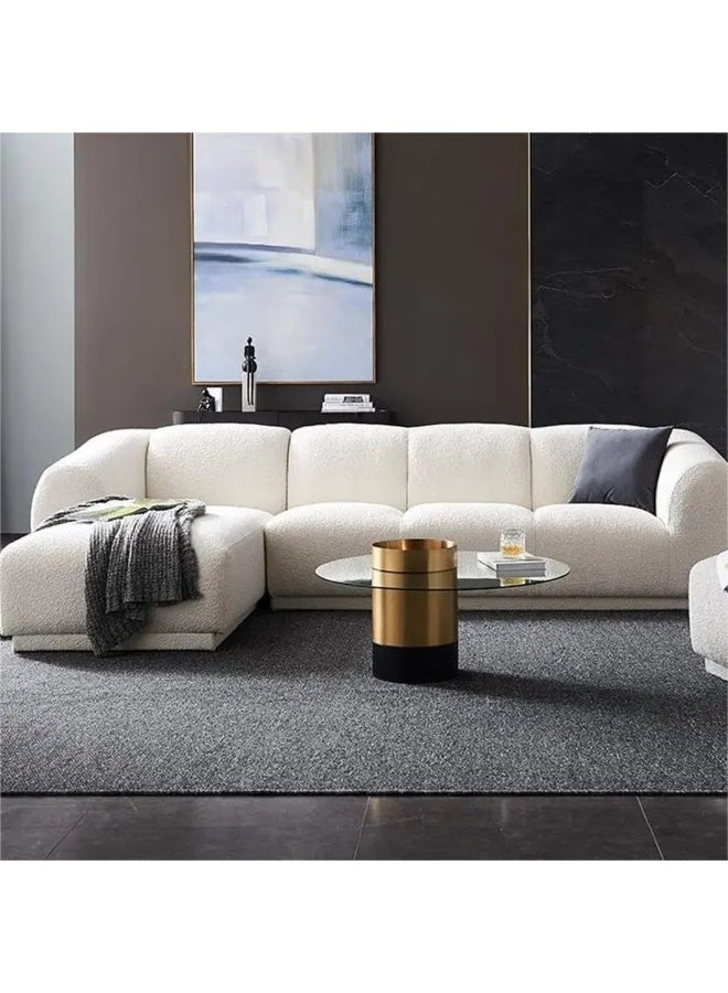 Comfynest أريكة مودرن بوكلية فاخرة على شكل L مكونة من 3 مقاعد (شكل L يمين) في غرفة المعيشة المستوحاة من النرويج - Image 3