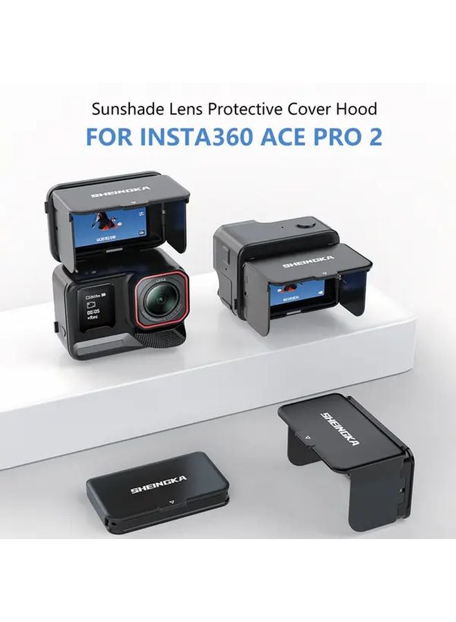 Magnetic Screen Lens Hood For Insta360 Ace Pro 2 Quick Release Sunshade Glare Protection - Image 2