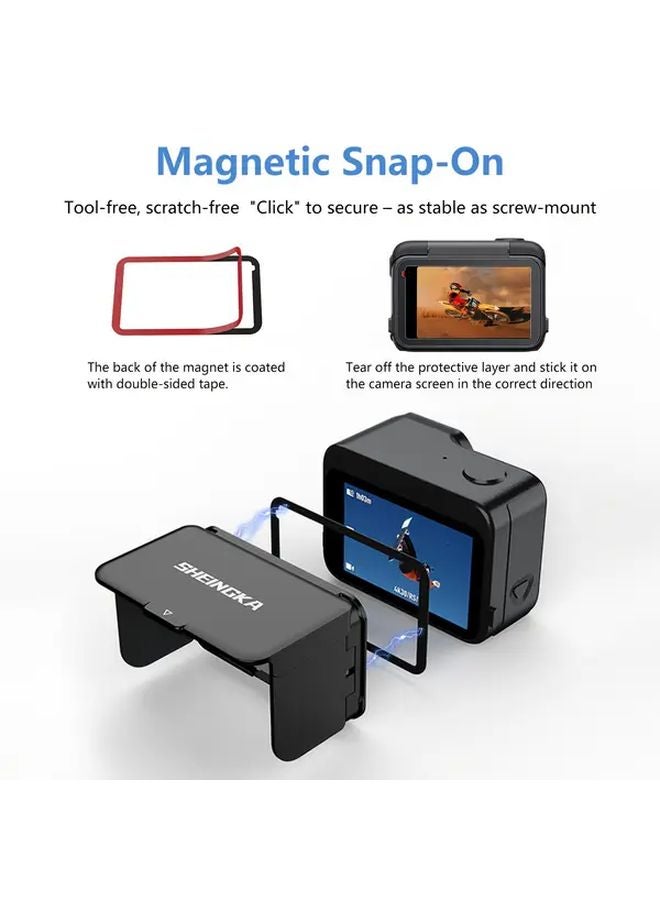 Magnetic Screen Lens Hood For Insta360 Ace Pro 2 Quick Release Sunshade Glare Protection - Image 5