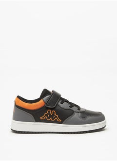 Kappa Boys' Colourblock Low-Ankle Sneakers with Hook and Loop Closure  - Image 3