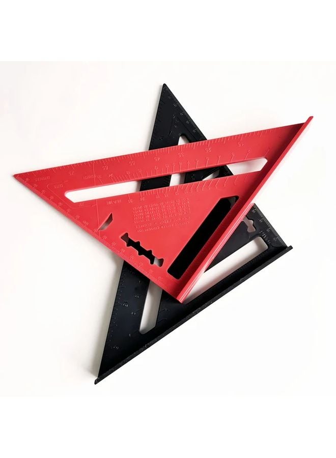 Black Multi Function Protractor 45 90 Degree Angle Marking Tool for DIY Home Decor Woodworking - Image 4